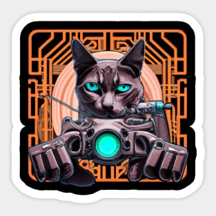 Cyberpunk Kitty Sticker